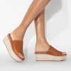 Sandal Wedges Slide Wedge Kulit Eloise Espadrille