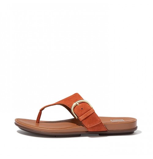 Sandal Ujung Kaki Suede Gracie Buckle