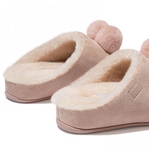 Sandal Shearling Chrissie Pom-Pom