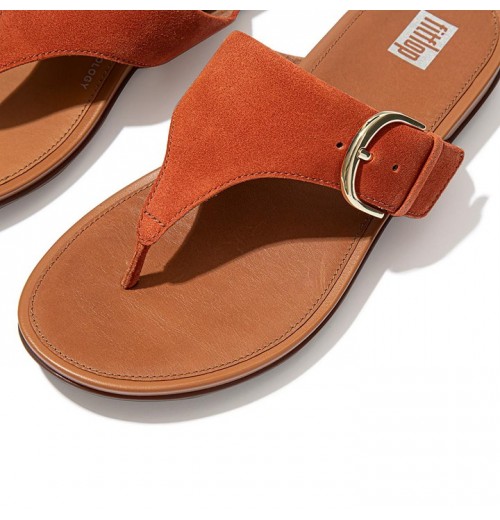 Sandal Ujung Kaki Suede Gracie Buckle