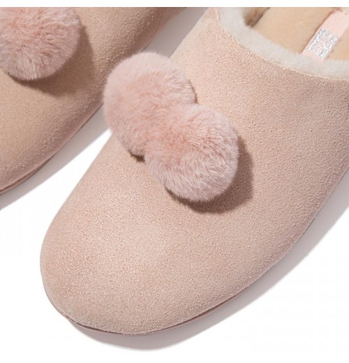 Sandal Shearling Chrissie Pom-Pom