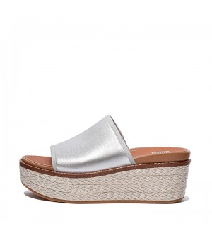 Sandal Wedges Slide Wedges Campuran Metalik Eloise