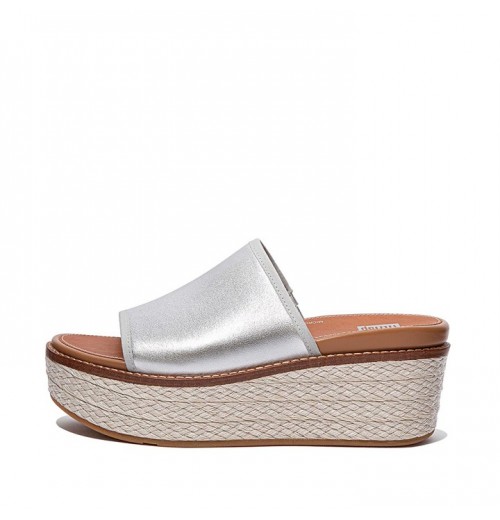 Sandal Wedges Slide Wedges Campuran Metalik Eloise