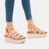 Sandal Wedge Kulit Eloise Espadrille