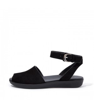 Sandal Tali Belakang Cova Suede Peep-Toe