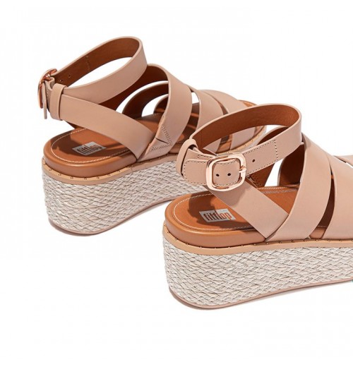 Sandal Wedge Kulit Eloise Espadrille