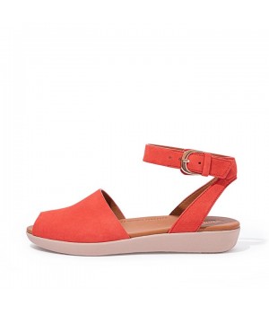 Sandal Tali Belakang Cova Suede Peep-Toe