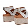 Sandal Wedge Kulit Eloise Espadrille