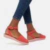 Sandal Tali Belakang Cova Suede Peep-Toe