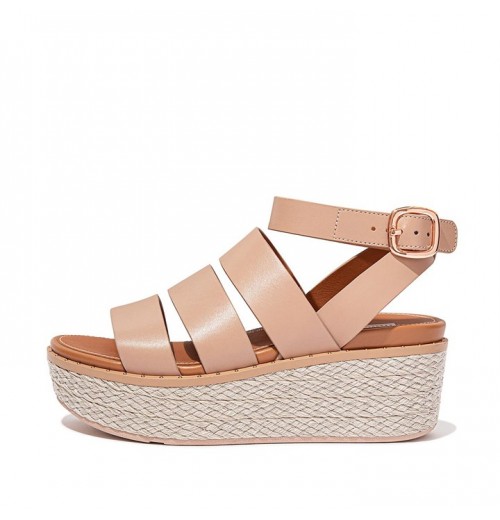 Sandal Wedge Kulit Eloise Espadrille