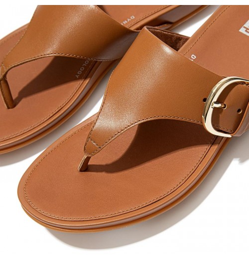 Sandal Ujung Kaki Kulit Gracie Buckle