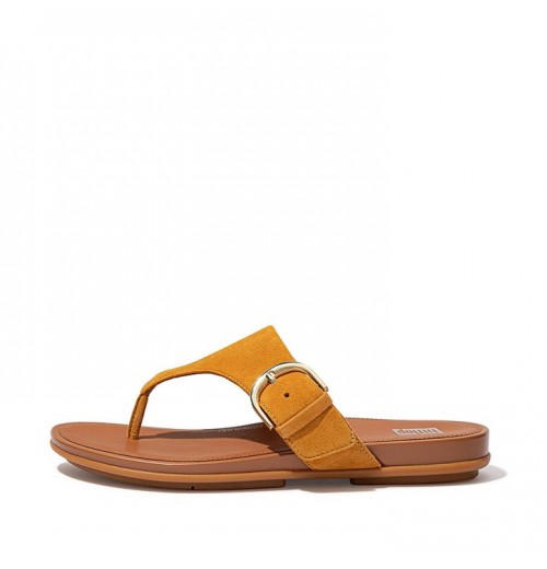 Sandal Ujung Kaki Suede Gracie Buckle